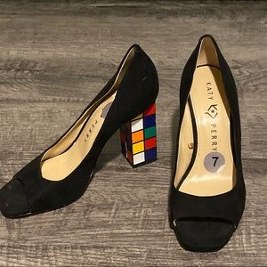 Black Katy perry block heels